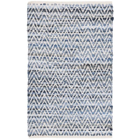 Safavieh Montauk Rustic Rectangle Hand Woven Rugs, Blue - 8 x 10 ft. MTK423L-8